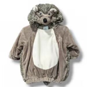 Hedgehog baby gray hooded Halloween Costume infant size 6-12 months